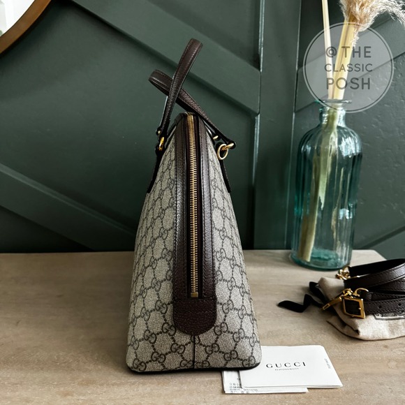 Gucci Dome Ophidia Medium Top Supreme Handle Shoulder Bag - Picture 3 of 13